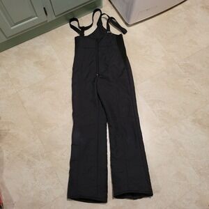 Herman's Mens M Medium Black Winter Snow Ski Overall Bib Pants Suit